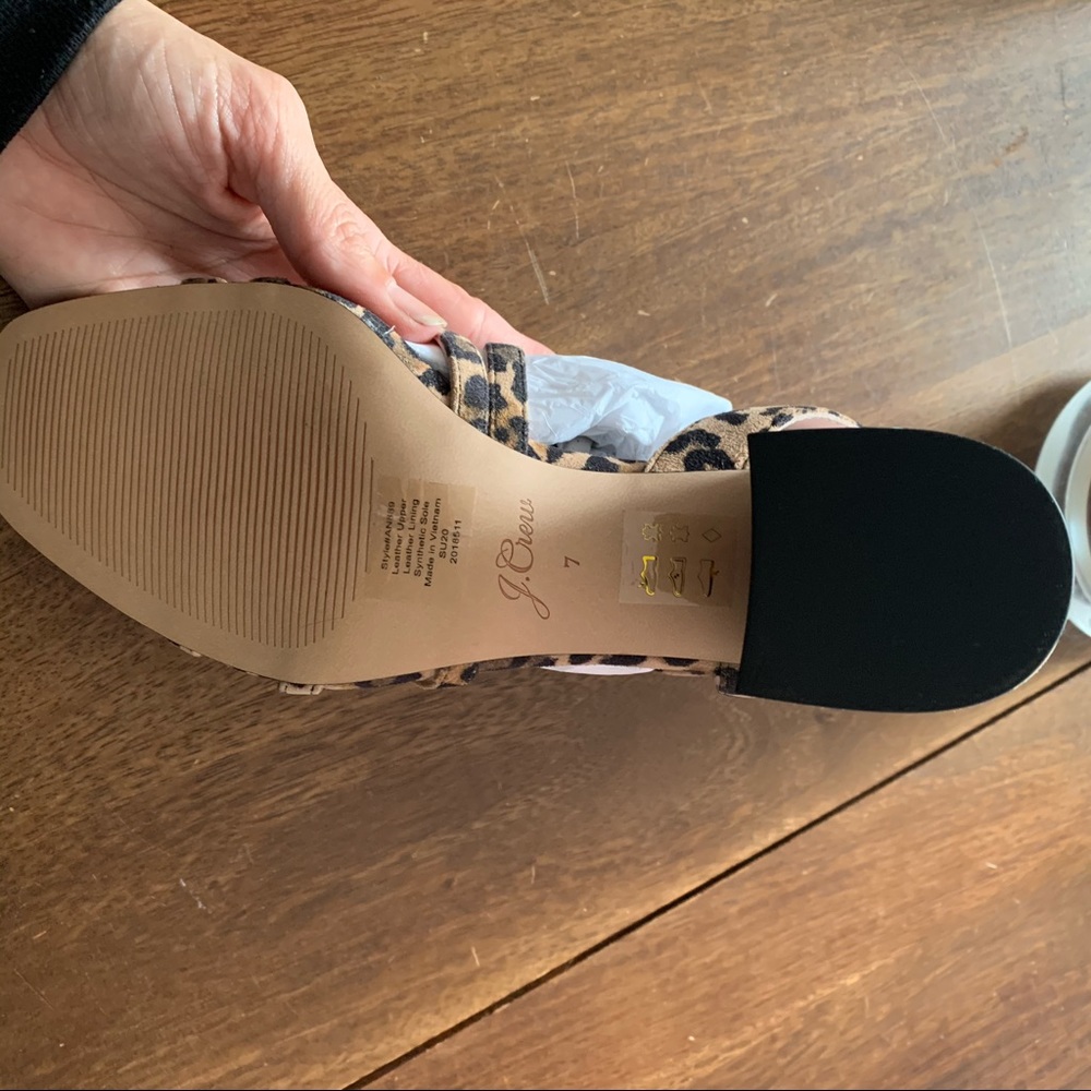 NIB | J. Crew Odette strappy sandals in leopard - Picture 6 of 11